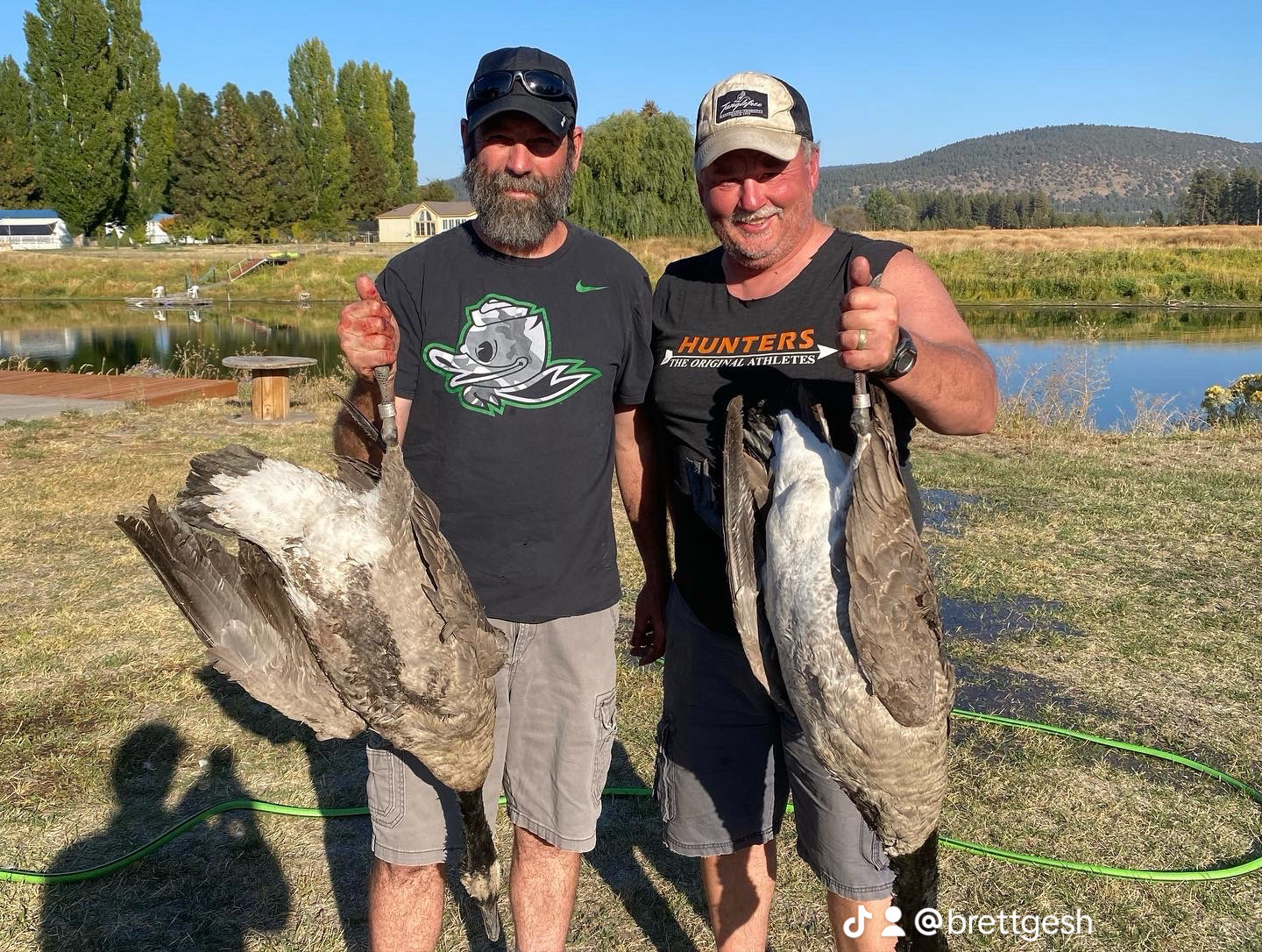 bitefinders owner with client on duck hunt