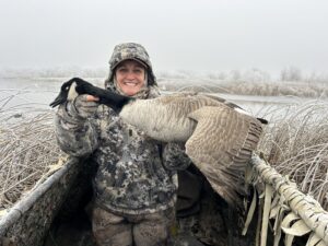 oregon hunter with a duck